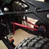 Aluminum Thicker Rear Suspension Upper Links with Aluminum Ends -2pcs Set for 1/10 Losi Baja Rey Rock LOS234003 Red view 3