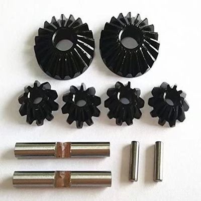Harden Steel Differential Gears with Pins - 6pcs Set Black for 1/10 Losi Baja Rey Rock LOS232004