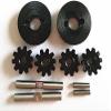 Harden Steel Differential Gears with Pins - 6pcs Set Black for 1/10 Losi Baja Rey Rock LOS232004 view 2