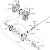 Harden Steel Differential Gears with Pins - 6pcs Set Black for 1/10 Losi Baja Rey Rock LOS232004 view 3