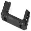Aluminum Servo Relocation Bumper Mount - 1PC for Axial SCX10 II 90046 90047 Black Upgade Part Combat Style view 2