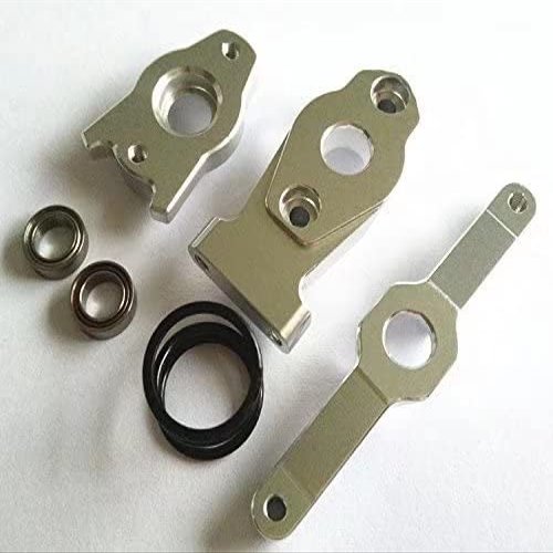 for Traxxas 1/16 Mini E-Revo Summit Slash Rally 7043 Aluminum Steering Assembly with Bearing Silver