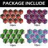 48 PCS Magic The Gathering MTG Counter Dice Marble Bulk Life Counters Tokens Dice Compatible with Magic Card Game Accessories CCG Creature Stats, 4 Colors view 2