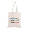JXGZSO Mahjong Tiles Tote Bag Happiness Is Playing Mahjong Board Game Storage Bag For Lucky Mahjong Player view 1