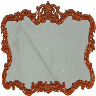 Melody Jane Dolls Houses Dollhouse Victorian Antique Mirror JBM Miniature Walnut Wall Accessory 1:12