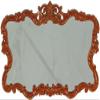 Melody Jane Dolls Houses Dollhouse Victorian Antique Mirror JBM Miniature Walnut Wall Accessory 1:12 view 1