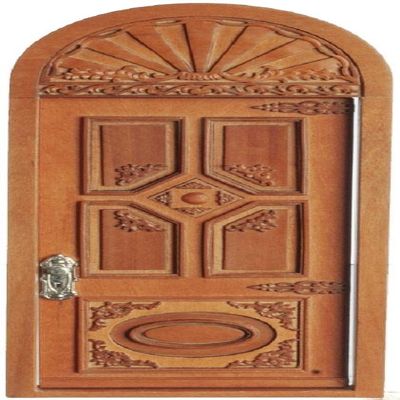 Dollhouse Victorian External Carved Door JBM Walnut Builders Accessory 1:12