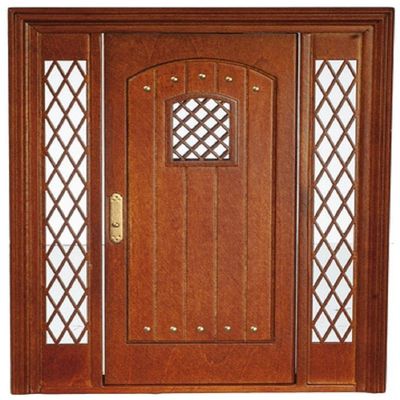 Dollhouse Tudor Front Entrance Door & Sidelights JBM Miniature DIY Accessory