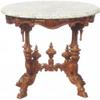 Melody Jane Dolls Houses Dollhouse Victorian Tea Table JBM Miniature Walnut Living Room Furniture 1:12 view 1