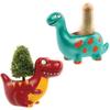 Baker Ross FE156 Dinosaur Ceramic Flowerpots Box of 3, Paintable Creative Art and Craft Projects for Kids to Make, Personalise and Decorate view 3