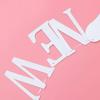 11cm / 4.3inch Happy New Year Banner Glitter Banner Party Hanging Bunting New Years Eve Party Supplies 2022 Holiday Christmas Decoration (Silver) view 4