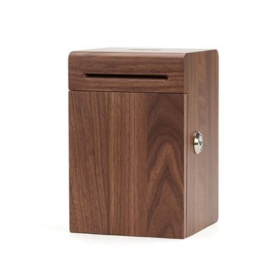 Coin Bank Wooden Piggy Bank,Square Coin Bank,with Lock and Keys Money Bank,Makes A Unique and Elegant Prefect Choice for Birthday for Boys and Girls
