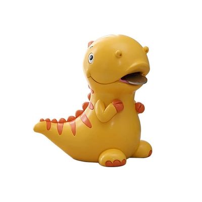 KKNH Coin Bank Piggy Bank, Resin Money Bank,Lovely Dinosaur Shaped Coin Bank, Best Christmas Birthday Gifts Home Decoration 7.5x7.5 Inches for Boys and Girls (Color : B)
