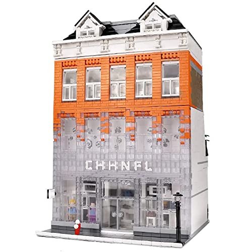 General Jim's Crystal Palace City Modular Building Blocks MOC 2 Floor Shopping Store 3804 Piece Building Blocks Bricks House Toy Building Set with All Accessories Shown for All Building Levels
