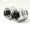 Metal Rear Wheels Hubs for 1/14 Lesu Rc Tractors DIY Construction Trucks view 1
