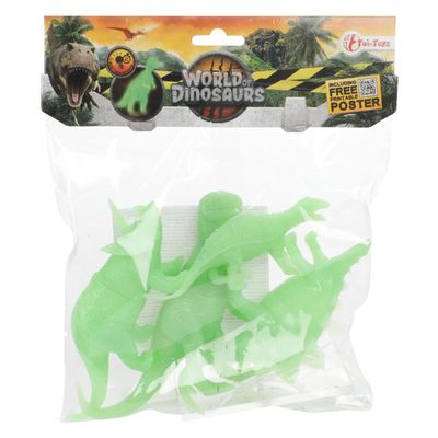 Toi-Toys Figures World of Dinosaurs 8 cm Green Set of 4