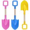 16" Jumbo Beach Sand Shovels Toys for Kids, Pink Gardening Tool Kits, Sturdy Long Wooden Spade for Sand Snow Digging, ABS Plastic Scoops Gift for Summer Winter Camping Backyard Planting (3PCS) view 1