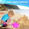 16" Jumbo Beach Sand Shovels Toys for Kids, Pink Gardening Tool Kits, Sturdy Long Wooden Spade for Sand Snow Digging, ABS Plastic Scoops Gift for Summer Winter Camping Backyard Planting (3PCS) view 2