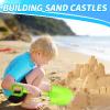 16" Beach Sand Shovels Toys for Kids, Gardening Tool Kits, Sturdy Long Wooden Spade for Sand Snow Digging, ABS Plastic Scoops Equipment Gift for Summer Winter Camping Backyard Planting (3PCS) view 2