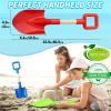 16" Beach Sand Shovels Toys for Kids, Gardening Tool Kits, Sturdy Long Wooden Spade for Sand Snow Digging, ABS Plastic Scoops Equipment Gift for Summer Winter Camping Backyard Planting (3PCS) view 3