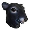 HENGYUTOYMASK Mouse Latex Animal Mask Mice Full Head Masquerade Cosplay Mask Carnival Party Fancy Dress Rat Mask (Black Mouse Mask) view 4