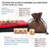 20MM Creative Wooden Letter Dice Set, 5 Pieces Laser Engraved A-Z Pattern Cube Rolling Dices for Party Game view 4