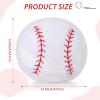 Jetec 2 Pcs Baseball Plush Pillow 14" Cute Baseball Room Decor Sport Theme Throw Pillow Fluffy Round Cushion for Home Bedroom Room Decoration view 2