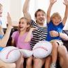 Jetec 2 Pcs Baseball Plush Pillow 14" Cute Baseball Room Decor Sport Theme Throw Pillow Fluffy Round Cushion for Home Bedroom Room Decoration view 4