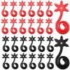 24 Pcs Ninja Party Favors Red and Black Stars Sticky Stretch Toys Elastic Funny Stars Toy for Ninja Birthday Party Favor Supplies view 1