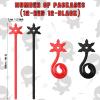 24 Pcs Ninja Party Favors Red and Black Stars Sticky Stretch Toys Elastic Funny Stars Toy for Ninja Birthday Party Favor Supplies view 2