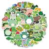 50 PCS Frog Stickers Decal Vinyl Waterproof Cartoon Stickers Frog Laptop Stickers Decorations for Book, Laptop, Bottle, Computer, Guitar, Bicycle view 1