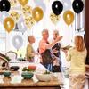 28th Birthday Decorations - Black & Gold, Happy Birthday Banner, Number 28 Balloons, 28 Years Old Decoration Supplies view 4
