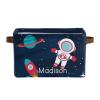 Deven Astronaut Space Rocket Ship Personalized Large Storage Baskets for Organizing Shelves with Handle,Closet Decorative Storage Bins for Toy, Bathroom,Nursery,Home 2 Pack view 1