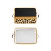 Deven Leopard Print Personalized Large Storage Baskets for Organizing Shelves with Handle,Closet Decorative Storage Bins for Toy, Bathroom,Nursery,Home 1 Pack view 4