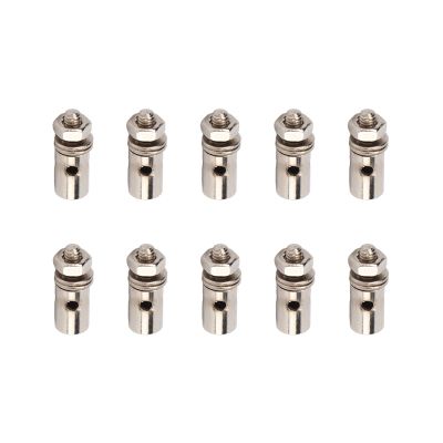 Pushrod Connector Linkage Stoppers, 10pcs/set 1.3mm Servo Push Rod Connector Adjustable Push Rod Connector Linkage Stopper for Aircraft