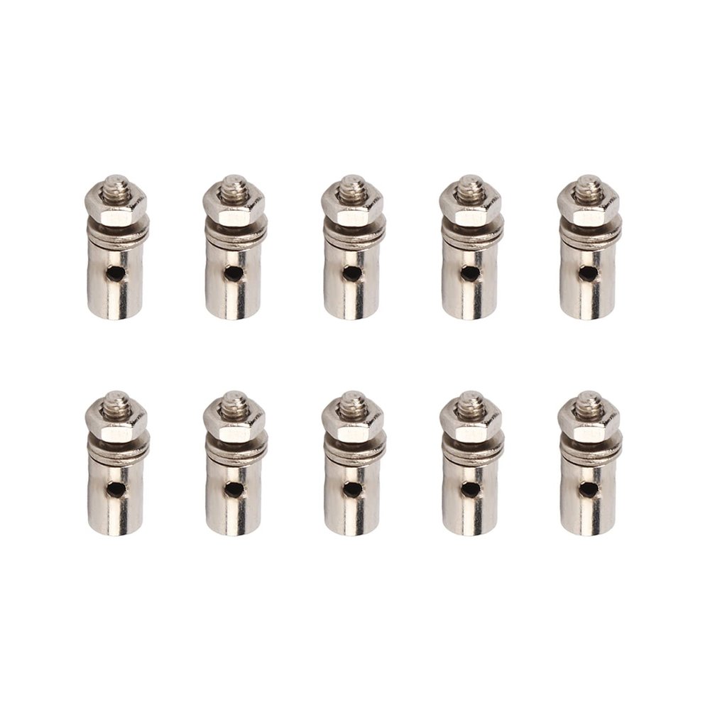 Pushrod Connector Linkage Stoppers, 10pcs/set 1.3mm Servo Push Rod Connector Adjustable Push Rod Connector Linkage Stopper for Aircraft