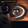 Magnetic Levitation Globe,C Shape Base Floating Decoration Black Silver World Map Globe with LED Lights for Fathers Students Teacher Business Boyfriend Birthday Gift Office Desk Decor(US) view 3
