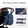 01 02 015 Diaper Bag, Waterproof Lightweight Size Diaper Bag Backpack Fashionable Diaper Bag Durable Wearresistant for Milk Powder Cans view 4