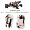 RiToEasysports 1 Pair RC Center Wheel Axle Iron RC Drive Shaft Cup for WLtoys 1/10 Remote Control Vehicle 104001 Car Model Accessory view 3