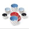 kate spade new york On the Spot 8-Piece Mini Nesting Set, White/MultiColor view 4