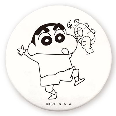 Tees Factory Crayon Shin-chan KS-5542170KS Coloring Can Badge Large Kaiju Silimalushi Approx. Diameter 3.0 x Depth 0.3 inches (7.5 x 0.7 cm)