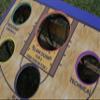 Basketball-Themed Bean Bag Toss Game with UV-Printed Game Board and Hand-Stitched Bean Bags view 3