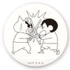 Tees Factory Crayon Shin-chan Coloring Can Badge Large Burizaemon Approx. 3.0 x D 0.3 inches (7.5 x 0.7 cm) KS-5542172BU view 1