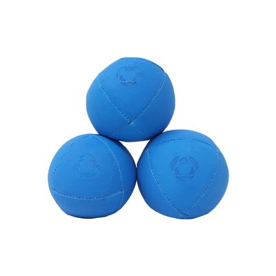 Taylor Tries Signature Pro Series Juggling Balls- Professional 8 Panel Ball with Drawstring Carry Bag - 110 Grams, 67mm - Set of 3 (Blue)