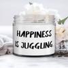 Cheap Juggling Gifts, Happiness is Juggling., Juggling Candle From view 1