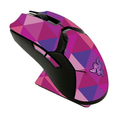 MightySkins Skin Compatible with Razer Viper Ultimate - Pink Kaleidoscope | Protective, Durable, and Unique Vinyl Decal wrap Cover | Easy to Apply and Change Styles | Made in The USA