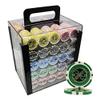 MRC 1000pcs Ultimate Poker Chips Set with Acrylic Case Custom Build view 1