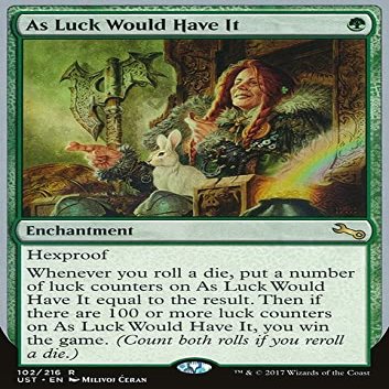 MTG Magic: The Gathering - As Luck Would Have It (102) Unstable UST