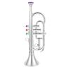 NUOBESTY 1pc Musical Trumpet Prop Fake Plating Trumpet Model Toy for Kids Early Wind Instrument Learning Tool view 1