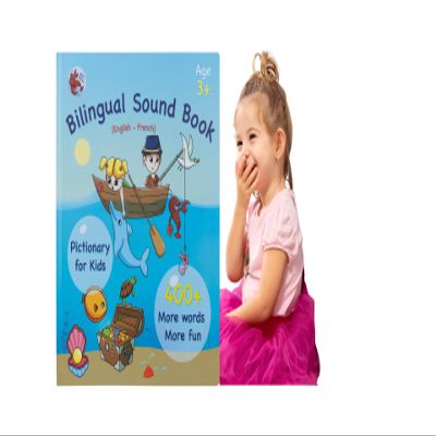 English and French ABC Learning for Children, Interactive Kids Book, Fun Educational Toy to Learn Letters and Words, Bilingual AudioBook for Toddlers (Ages 3+) Boys / Girls